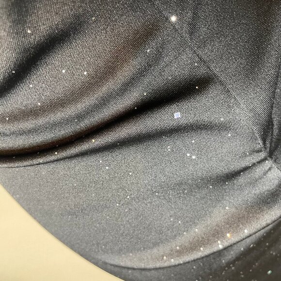 chicme Black Lace Mock Neck Open Back Sparkle Cocktail Dress XL - Picture 11 of 16